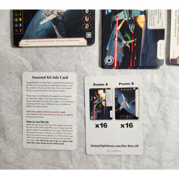 Star Wars X-Wing Fantasy Flight Games Open Play Card Game New Open Box - Picture 8 of 10